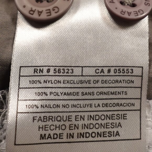 Nike ACG nylon pants women's large taupe missing top button - Picture 5 of 15